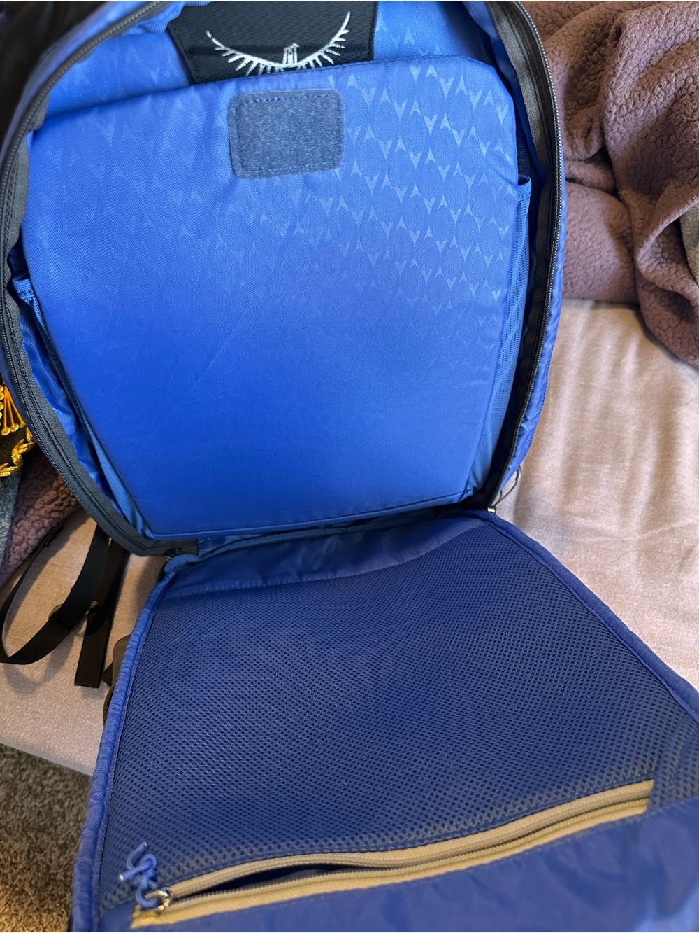OSPREY Nova Black and Blue Women's Backpack - Picture 10 of 13